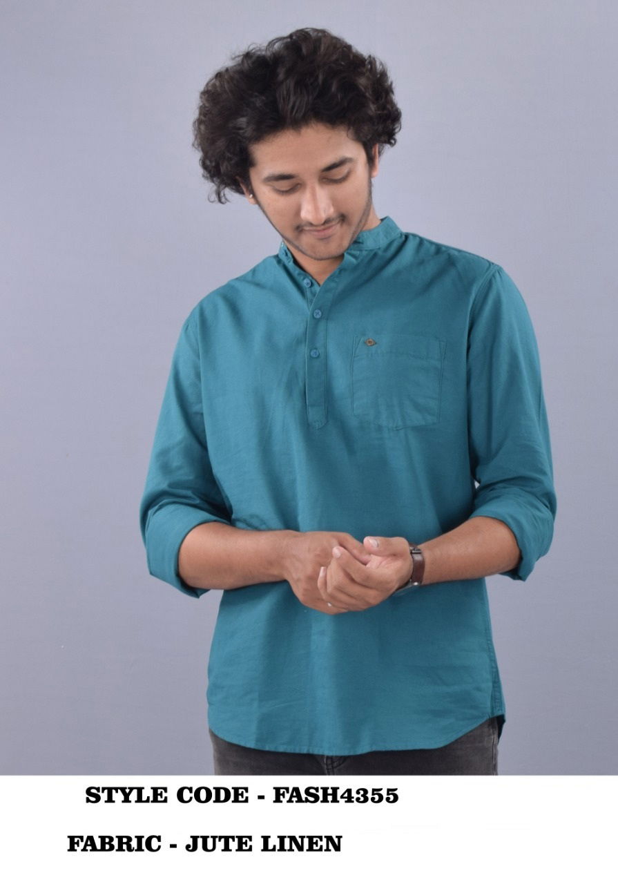 French American 01 Casual Wear Wholesale Short Kurta Mens Collection